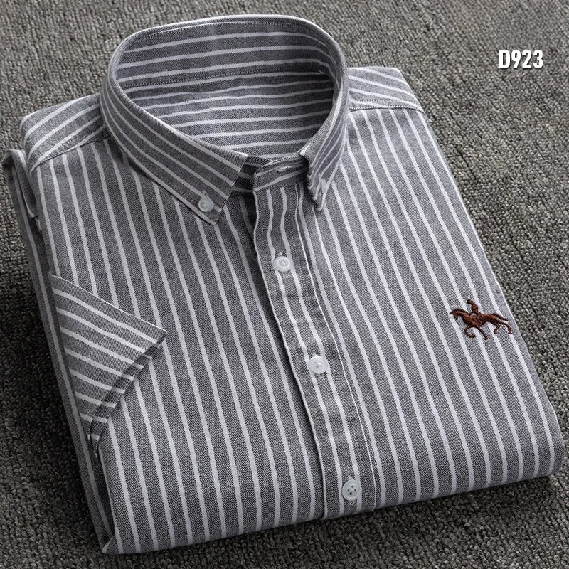 Herrenhemd Gestreift Kurzarm