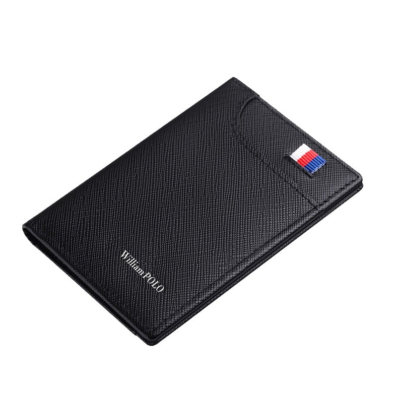 Schmale Lederbrieftasche Willian Polo