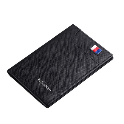 Schmale Lederbrieftasche Willian Polo