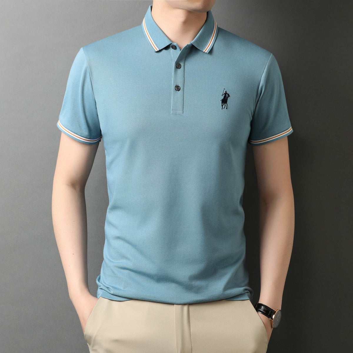 Herren-Poloshirt Wind