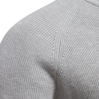 Herrenpullover mit Reißverschluss Baumwolle