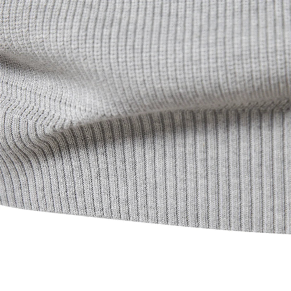 Herrenpullover mit Reißverschluss Baumwolle