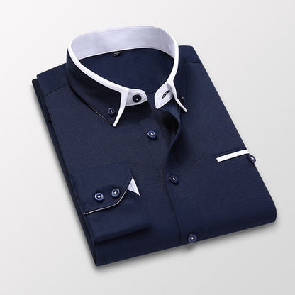 Herren-Businesshemd Plus Size Carino