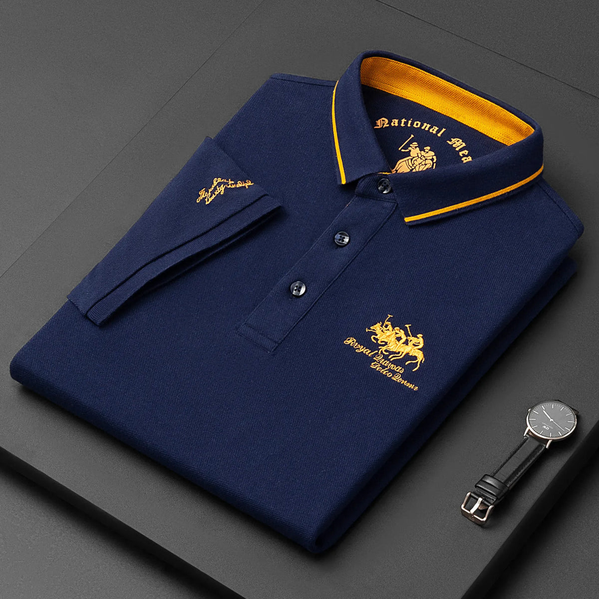 Herren-Poloshirt Horse