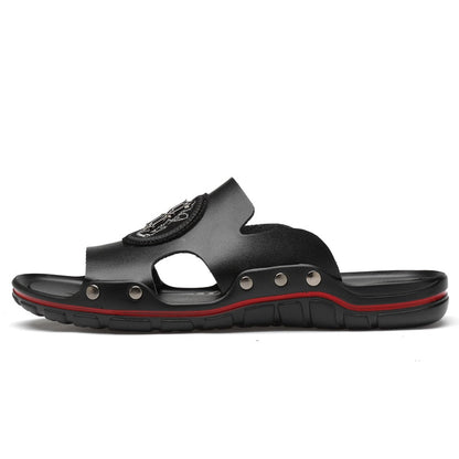 Herren-Ledersandale Slip