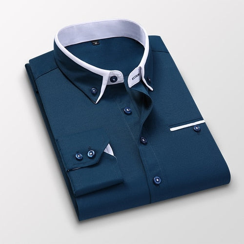 Herren-Businesshemd Plus Size Carino